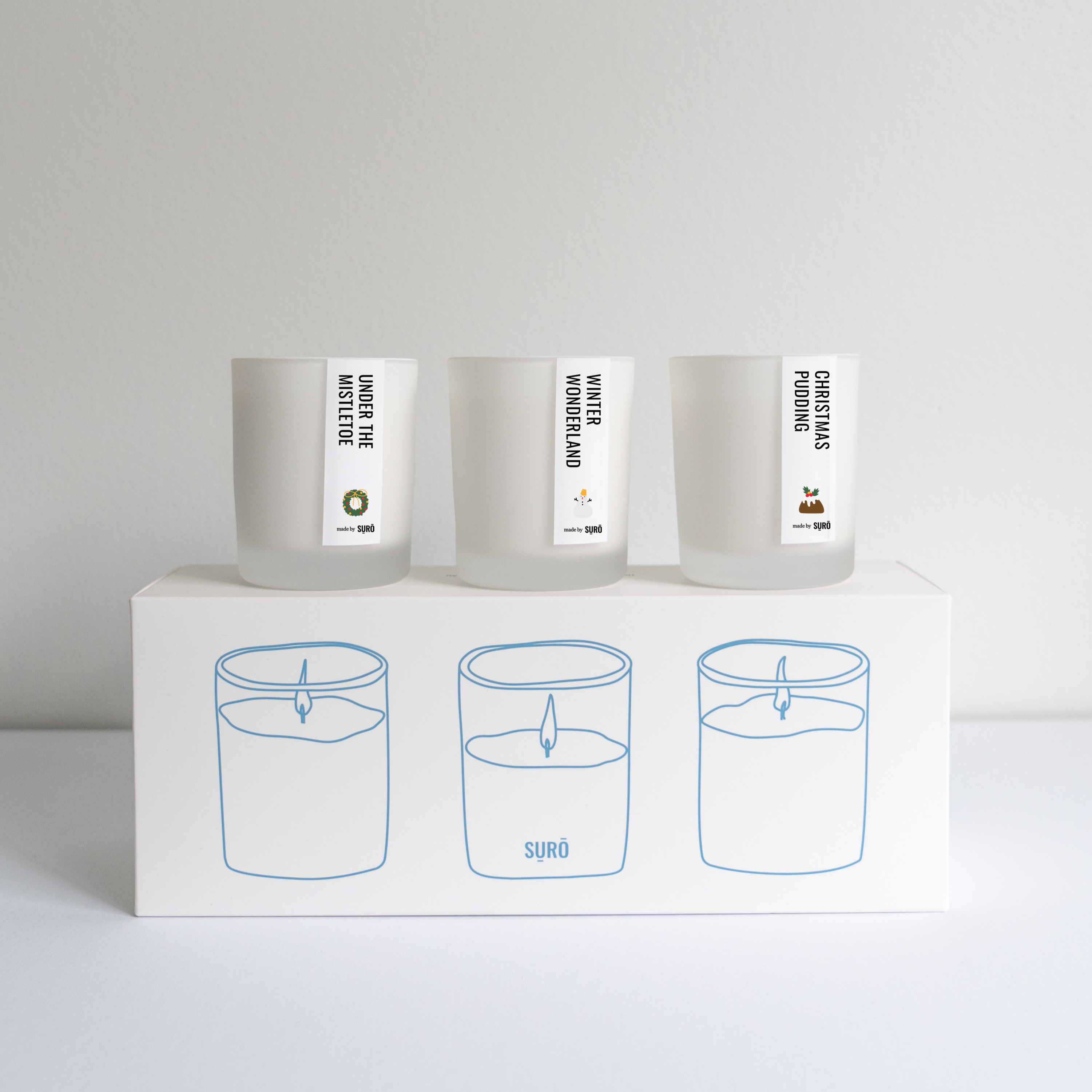 Christmas Trio Candle Set